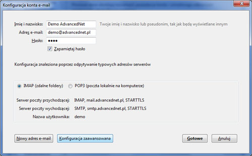 Konfiguracja konta e-mail w Mozilla Thunderbird Konfiguracja konta e-mail w Mozilla Thunderbird