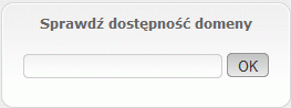 Sprawdzanie dostępności domeny Sprawdzanie dostępności domeny