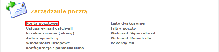 Zakładanie konta e-mail Zakładanie konta e-mail